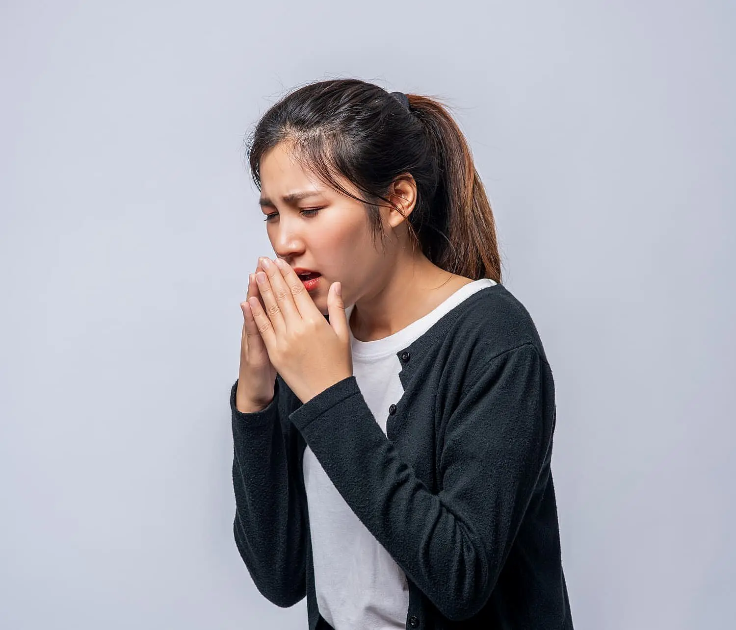 Young woman undergoing orthodontic treatment to address mouth breathing issues in Bloomingdale and Naperville, IL.