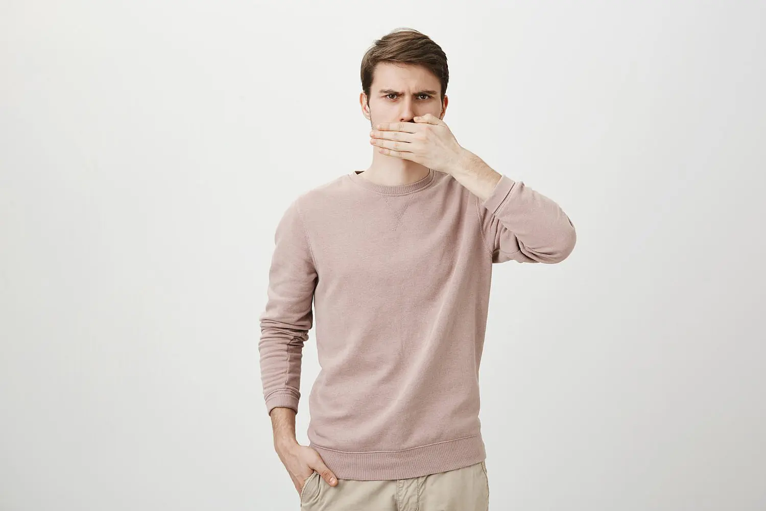 A person close her mouth cause with problem mouth breathing in Bloomingdale and Naperville, IL.