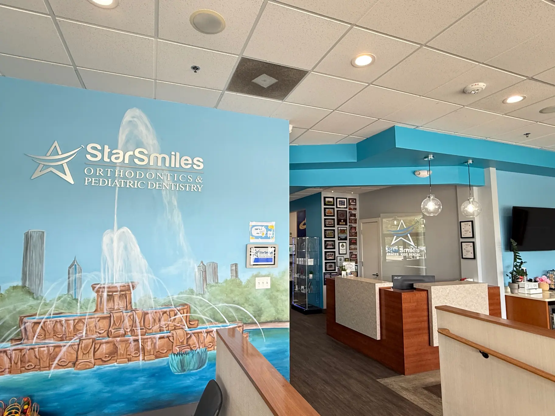Front Office from Star Smiles Orthodontics and Pediatric Dentistry in Bloomingdale and Naperville, IL.