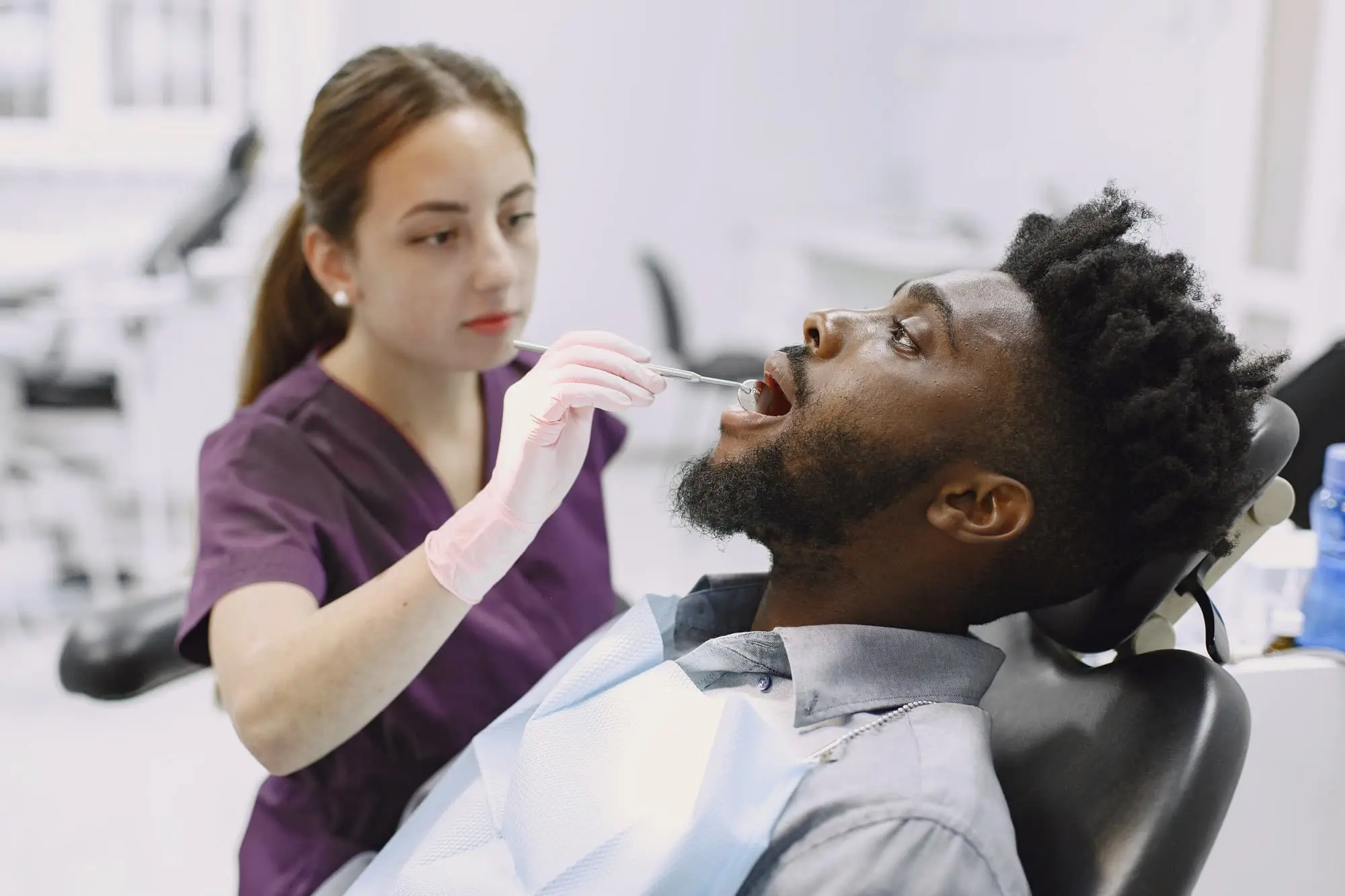 A Man undergoing orthodontic care to address tongue posture and tongue thrust correction at Star Smiles Orthodontics and Pediatric Dentistry in Bloomingdale and Naperville, IL.