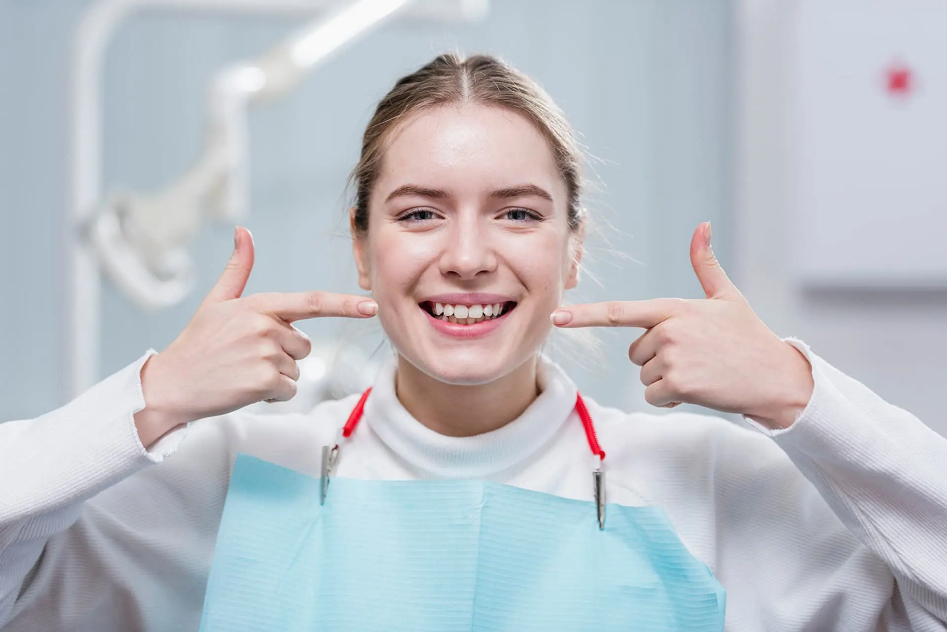 A woman smiling, represent her treatment overbite
at Star Smiles Orthodontics and Pediatric Dentistry in Bloomingdale and Naperville, IL.