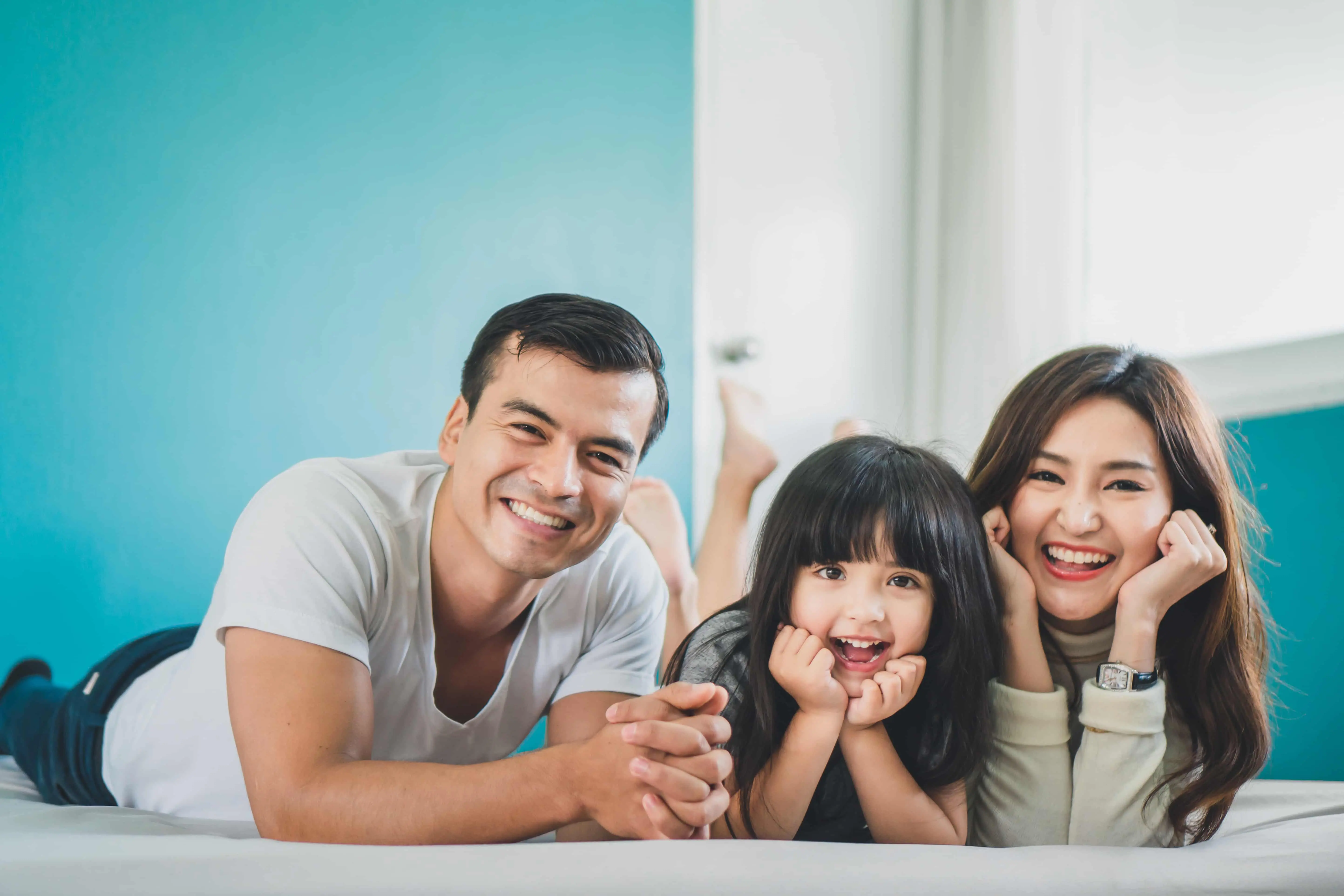 The family smile and happy get free orthodontic consultation during treatment dental from top-rated orthodontist in Naperville, IL.