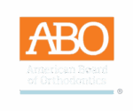 At Star Smiles Orthodontics & Pediatric Dentistry in Bloomingdale or Naperville, IL, the logo displays a large orange and green "ABO" above "American Board of Orthodontics" in white on a green background.